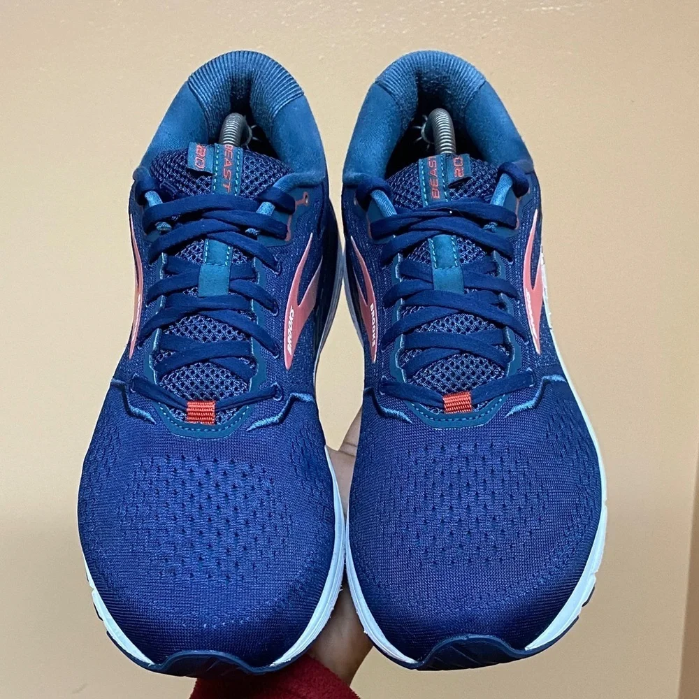 Brooks Beast ‘20 Men's Running Sneakers “Peacoat Midnight Red” Size 12 Wide (2E)